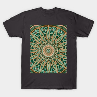 Boho-chic Mandala - AQUA - GREEN - TERRA T-Shirt